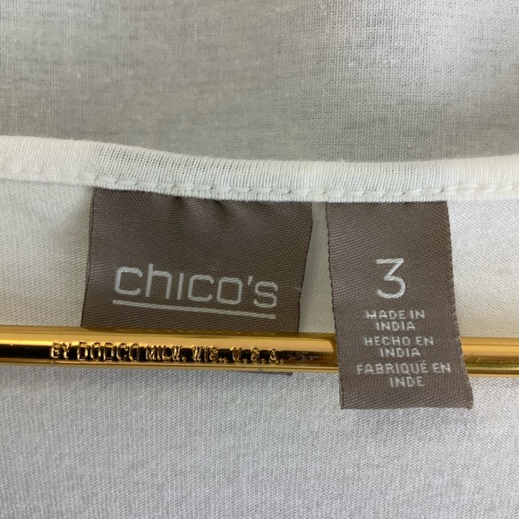 Chico’s  Sleeveless Black & White Top - Picture 4 of 5